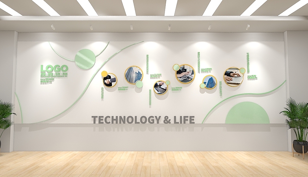 企业文化墙创意科技感模板形象墙（图ZMzI3MTgzMzAw） - 海报 - 站酷设计师Z227441397原创素材 - 站酷ZCOOL