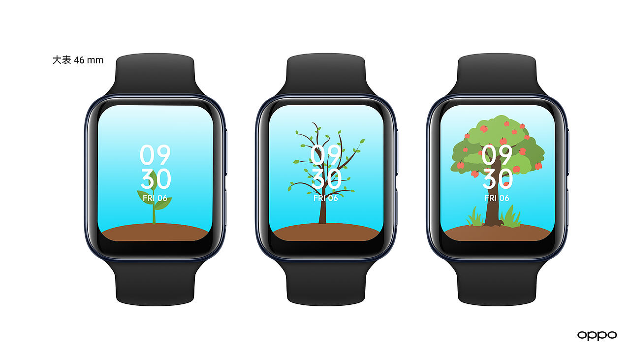 万物生—oppo手表表盘系列设计（图ZMjA1MjA3MTIw） - 主题/皮肤 - 站酷设计师摄影师小朱原创素材 - 站酷ZCOOL