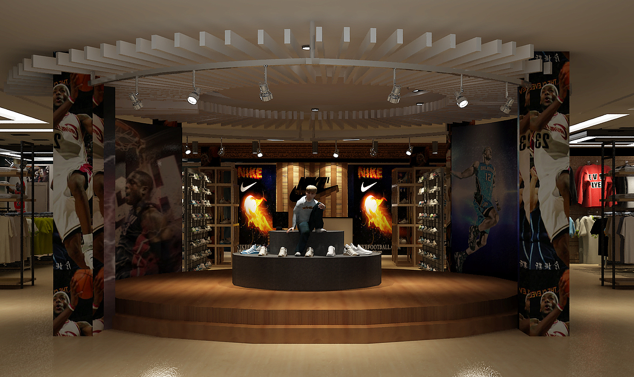 耐克专卖店（图ZNjkyMzYyNjg=） - 其他空间 - 站酷设计师夏安辉原创素材 - 站酷ZCOOL