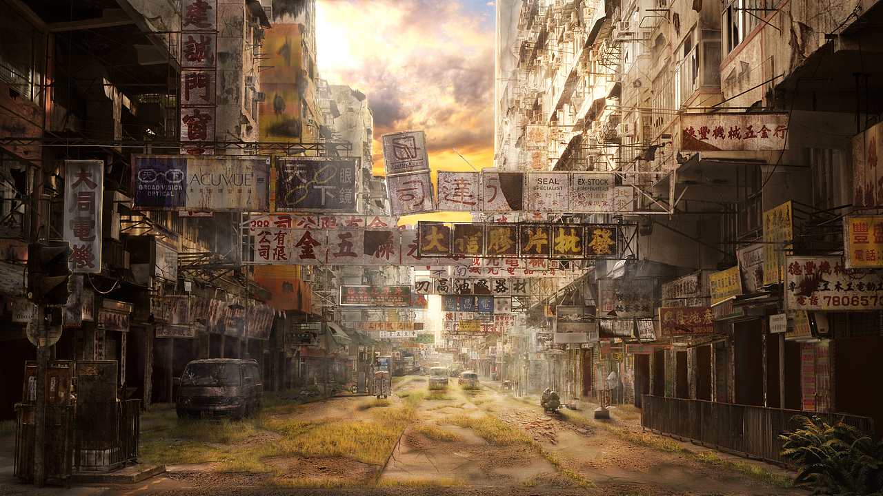 末日的余晖（图ZNjkxMzMwOTI=） - 商业插画 - 站酷设计师_Night原创素材 - 站酷ZCOOL