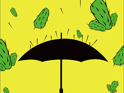 Banana umbrella 雨伞海报