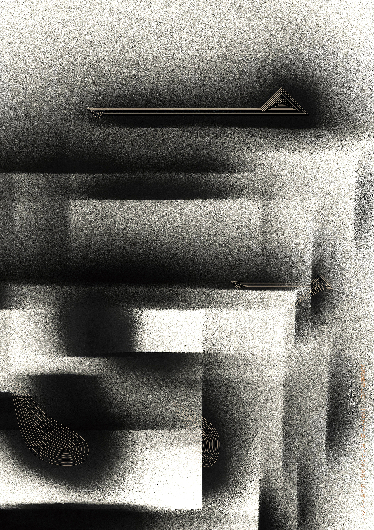 此作品运用水墨的表现形式,把徽州各种视角的不同山水和建筑特色表现