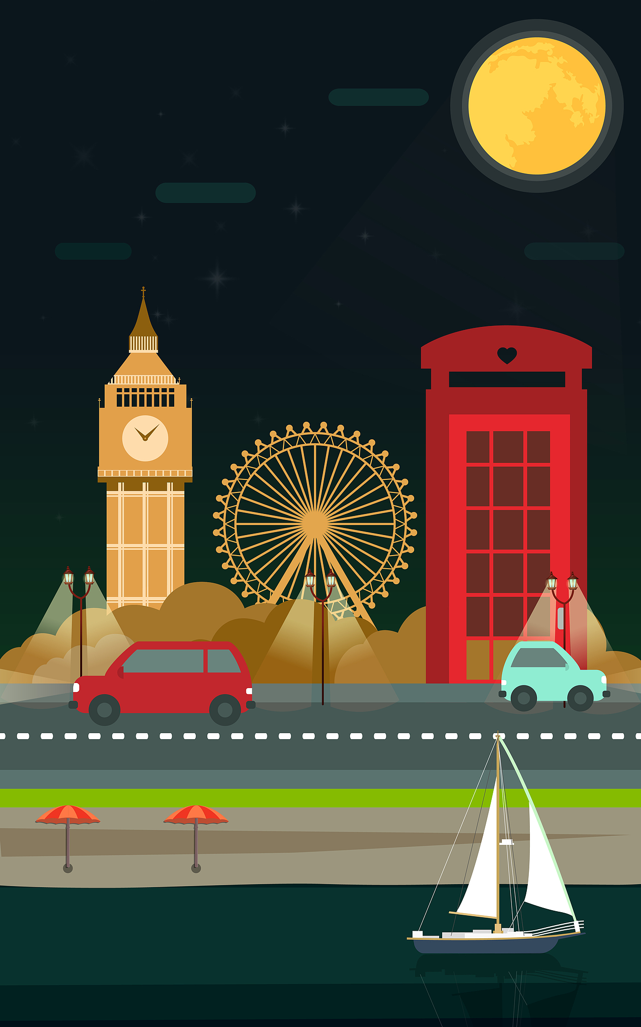 中秋陪伴主题海报（图ZNjkxMzM5NDg=） - 海报 - 站酷设计师王鹏举yeah原创素材 - 站酷ZCOOL