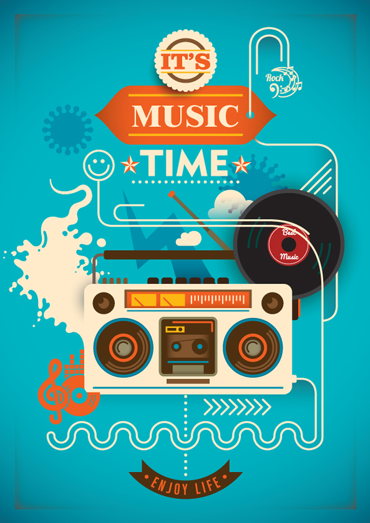 音乐时光music time|平面|海报|zyshu - 原创作品 - 站酷 (zcool)