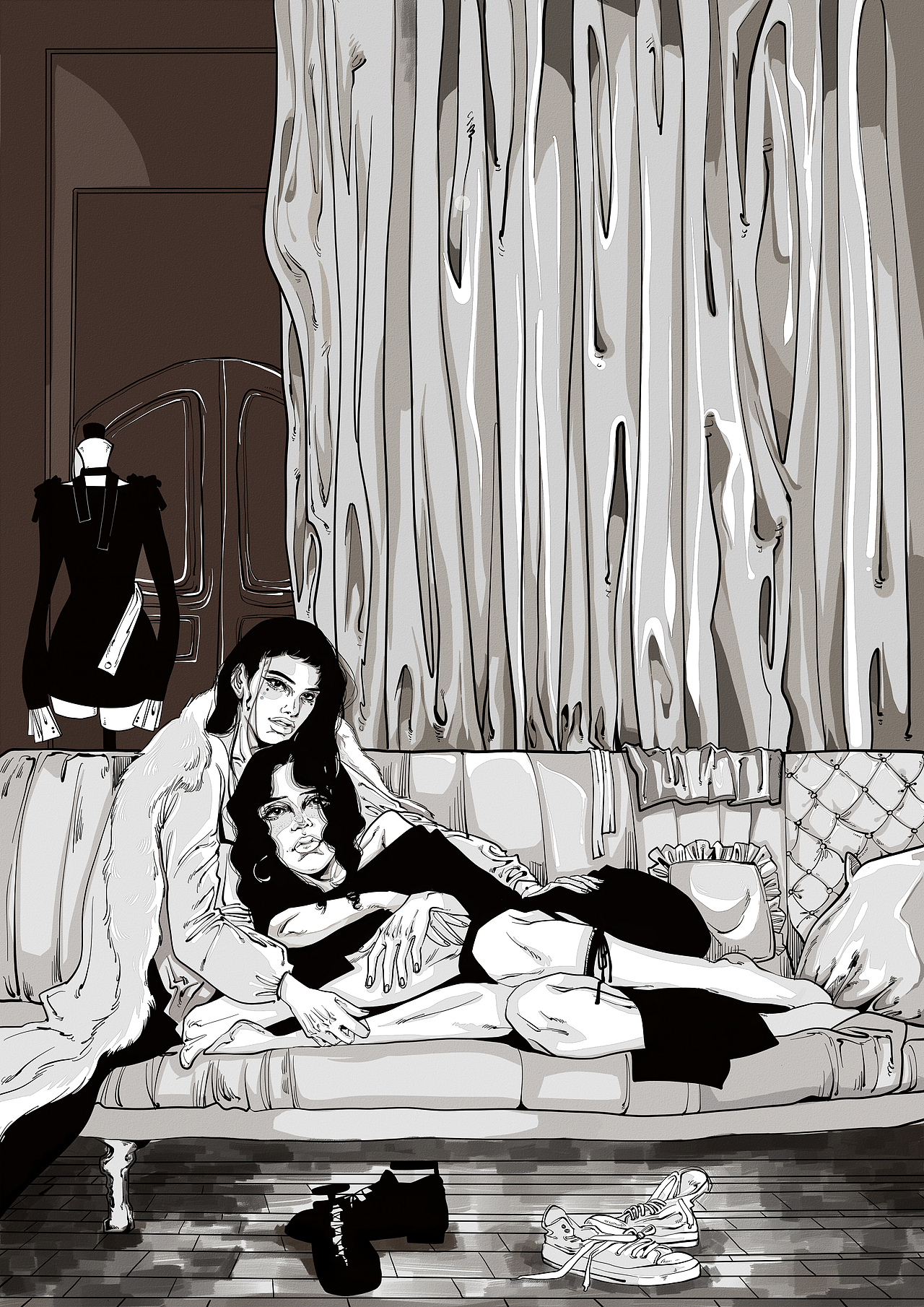 礼拜天（图ZNjkxNDM0MzI=） - 商业插画 - 站酷设计师米茶画画人原创素材 - 站酷ZCOOL