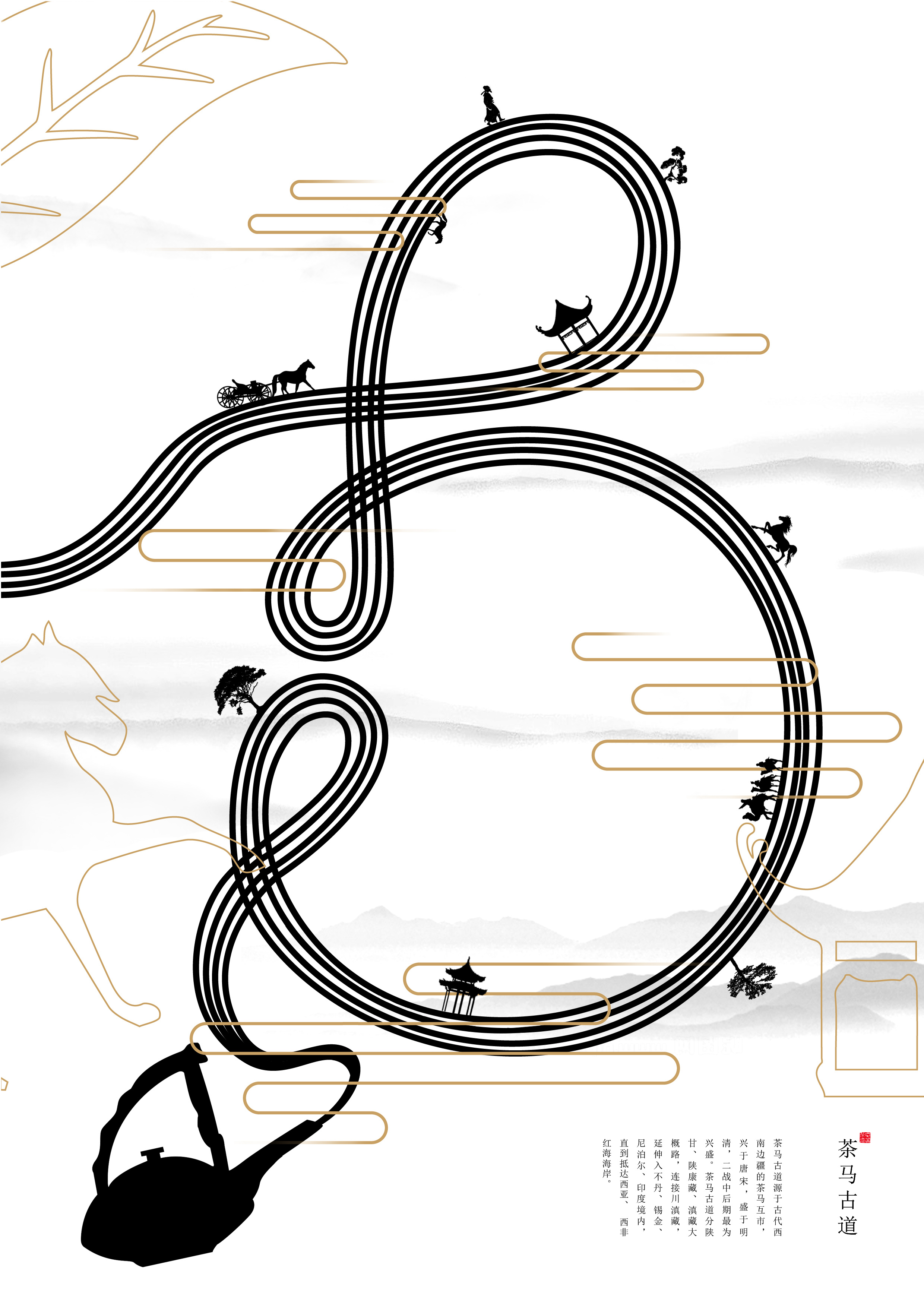 茶马古道|平面|海报|cloves000000 - 原创作品 - 站酷 (zcool)