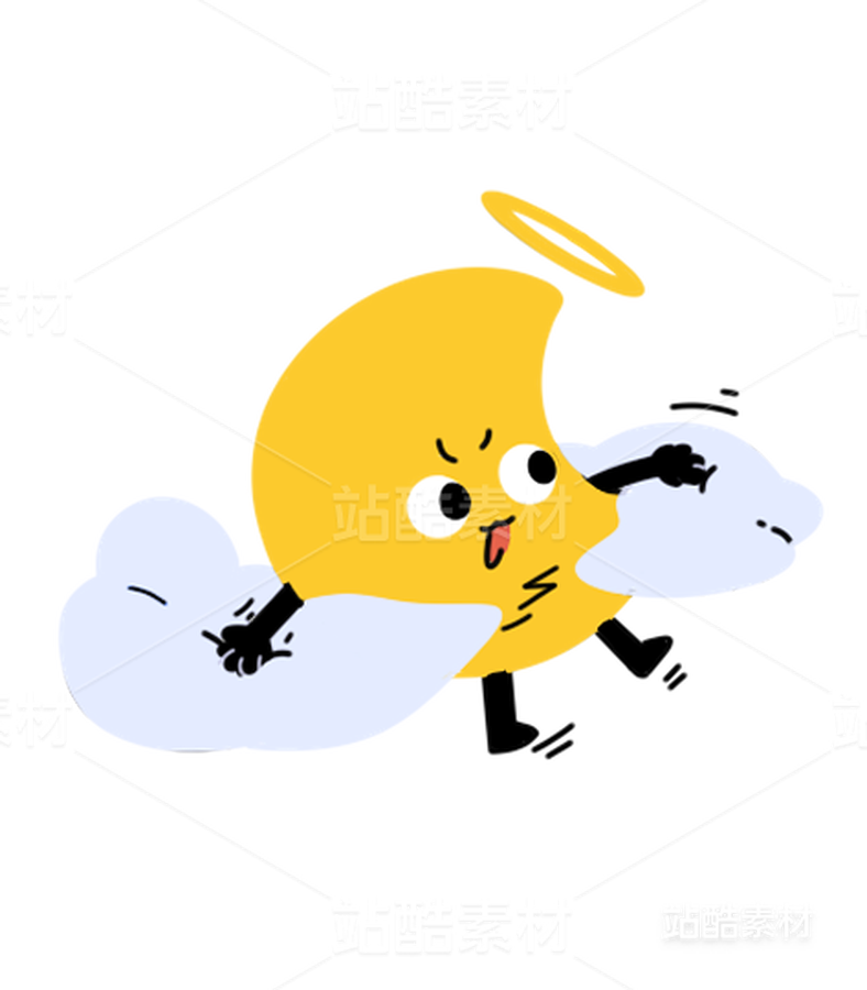 卡通創(chuàng)意IP可愛月亮動(dòng)作延展（主預(yù)覽-1473） - 未分類 - 站酷設(shè)計(jì)師ChuCi_楚西原創(chuàng)素材 - 站酷ZCOOL