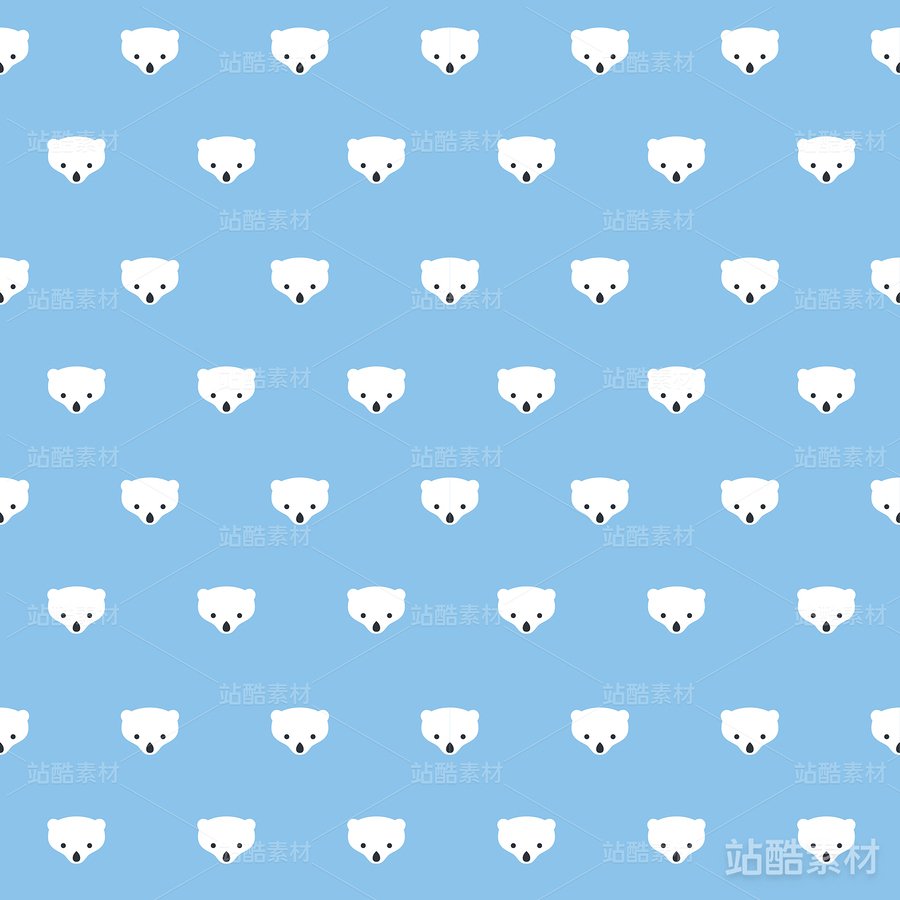 北歐風(fēng)白熊北極熊視覺系統(tǒng)VI插畫紋（主預(yù)覽-1518） - 未分類 - 站酷設(shè)計(jì)師Fireye峰原創(chuàng)素材 - 站酷ZCOOL