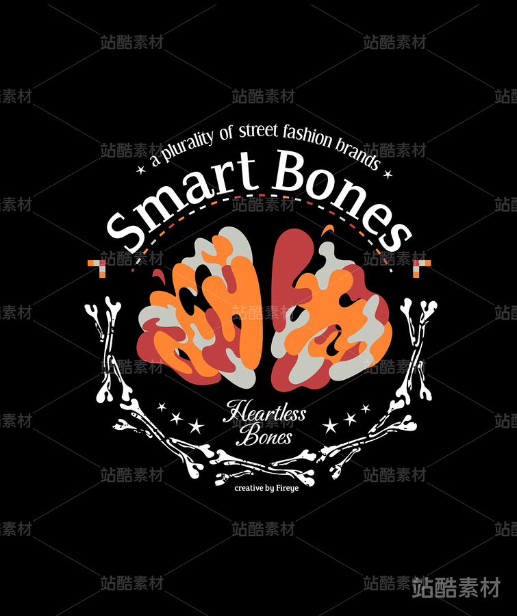 迷彩头脑矢量潮流插画服装印花（主预览-1563） - 未分类 - 站酷设计师Fireye峰原创素材 - 站酷ZCOOL