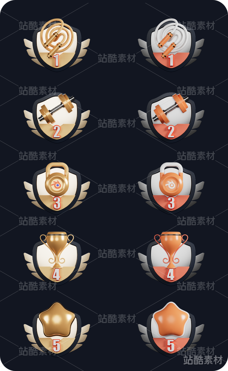 UI_3D图标<体育健身类>