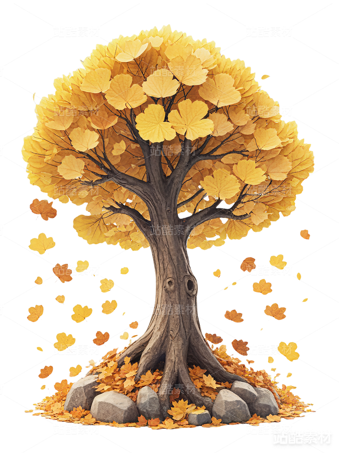 4款金黃色的銀杏樹(shù)插畫(huà)免摳PNG素（主預(yù)覽-1776） - 未分類 - 站酷設(shè)計(jì)師明原創(chuàng)素材 - 站酷ZCOOL