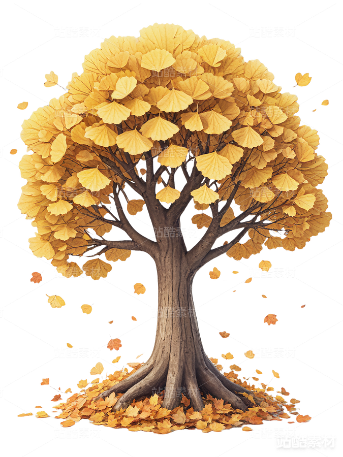 4款金黃色的銀杏樹(shù)插畫(huà)免摳PNG素（主預(yù)覽-1773） - 未分類 - 站酷設(shè)計(jì)師明原創(chuàng)素材 - 站酷ZCOOL