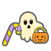 万圣节贴纸-不给糖就捣蛋（导航-2114） - 未分类 - 站酷设计师浅夏autumn原创素材 - 站酷ZCOOL