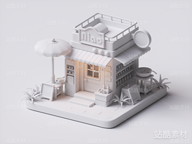 C4D卡通快乐小房子-OCTANE（导航-2295） - 未分类 - 站酷设计师我就是NiaoNiao原创素材 - 站酷ZCOOL