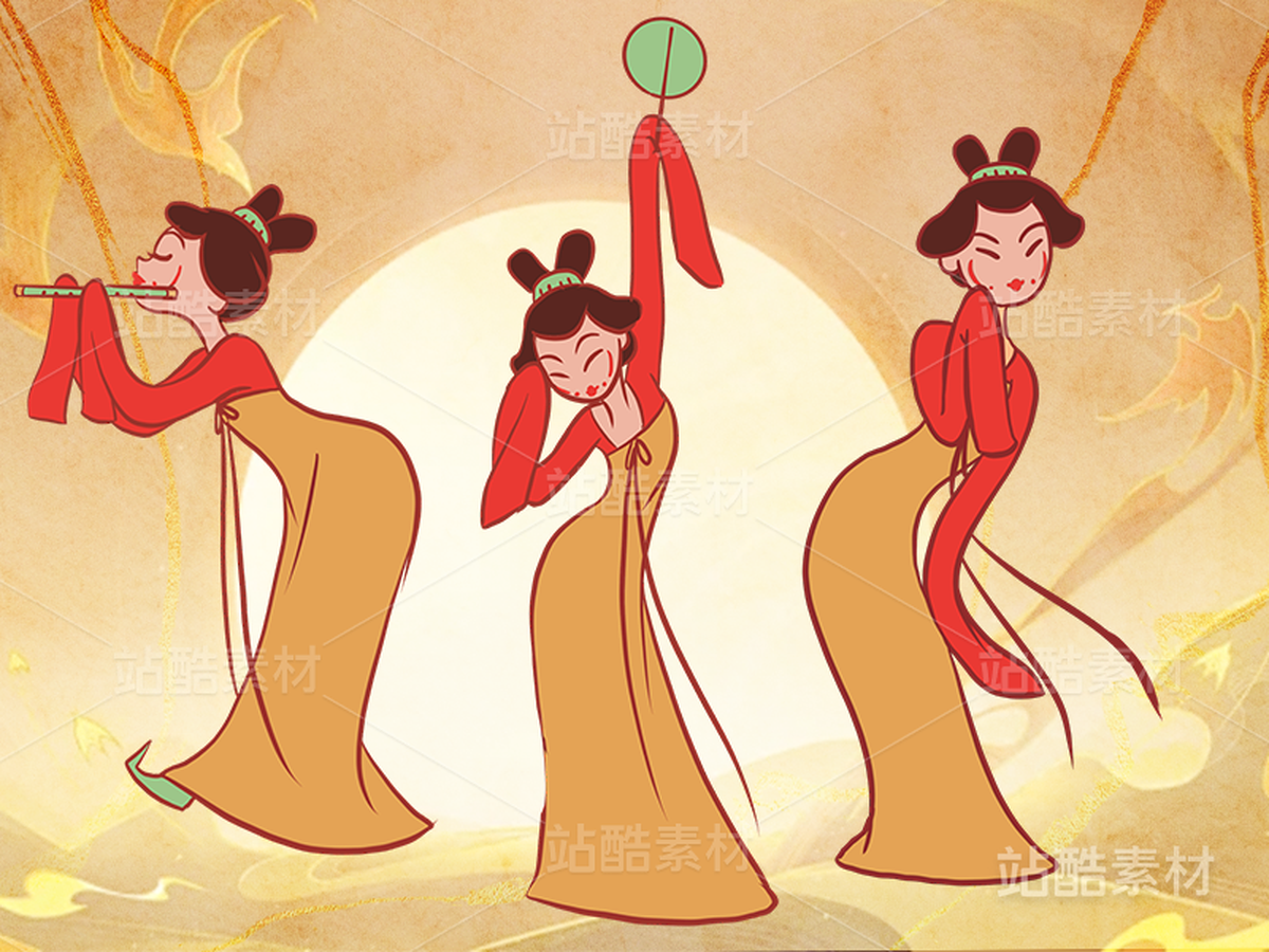 國(guó)風(fēng)仕女插畫角色設(shè)計(jì)（主預(yù)覽-2447） - 未分類 - 站酷設(shè)計(jì)師元味設(shè)計(jì)原創(chuàng)素材 - 站酷ZCOOL