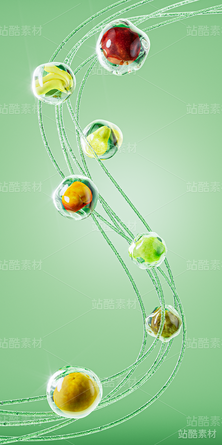 C4D美妆分子8个工程（RS渲染）（主预览-2497） - 未分类 - 站酷设计师努力奔跑的蜜蜂原创素材 - 站酷ZCOOL