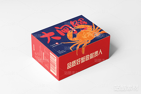 版画 大闸蟹礼盒（导航-2878） - 未分类 - 站酷设计师瑟琳娜Selina原创素材 - 站酷ZCOOL