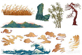 國潮餐飲插畫元素（導(dǎo)航-3133） - 未分類 - 站酷設(shè)計師元味設(shè)計原創(chuàng)素材 - 站酷ZCOOL