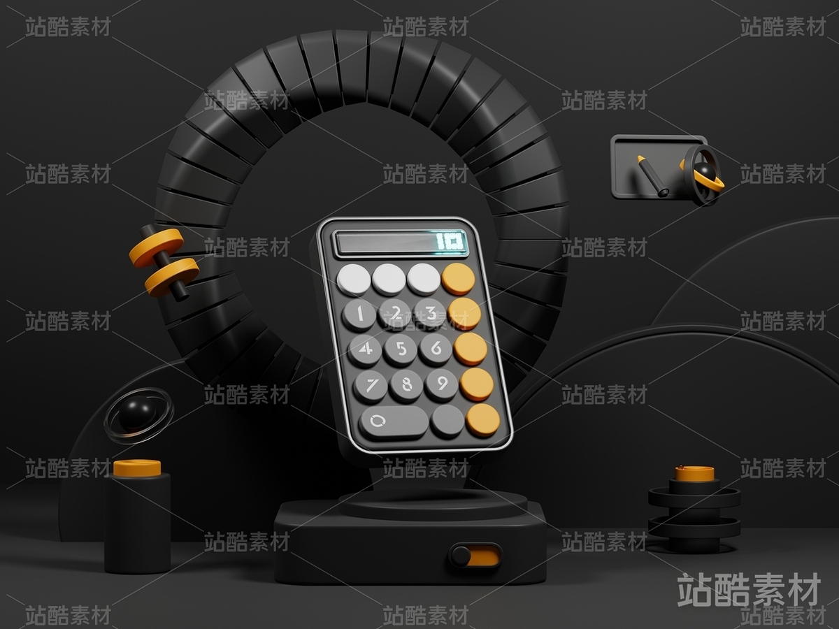 B端场景_计算器深色模式（主预览-3157） - 未分类 - 站酷设计师UI设计师吧原创素材 - 站酷ZCOOL