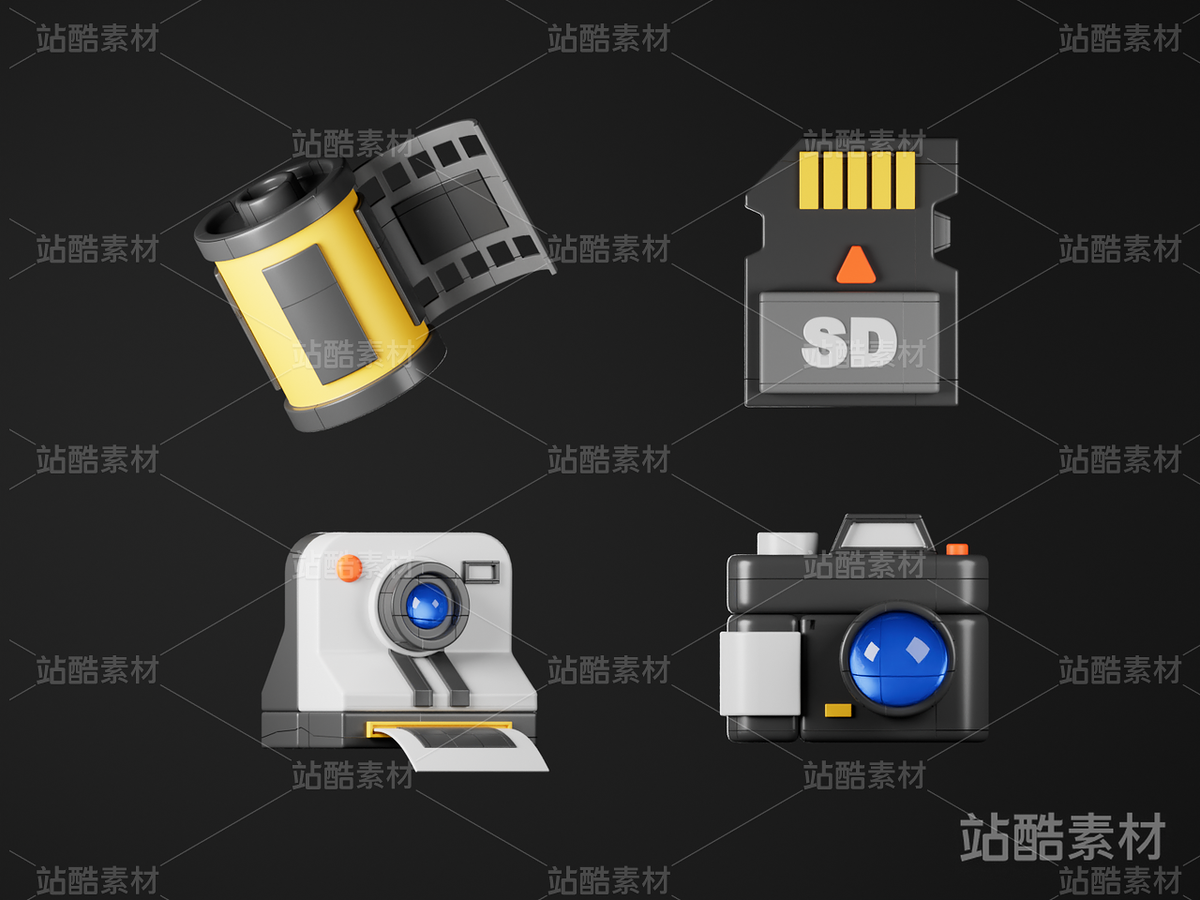 UI_3D摄影图标（主预览-3197） - 未分类 - 站酷设计师UI设计师吧原创素材 - 站酷ZCOOL