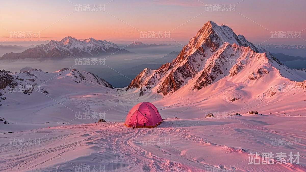 12張粉紅色調(diào)雪山高清圖片（免費(fèi)）（主預(yù)覽-3736） - 未分類 - 站酷設(shè)計(jì)師明原創(chuàng)素材 - 站酷ZCOOL