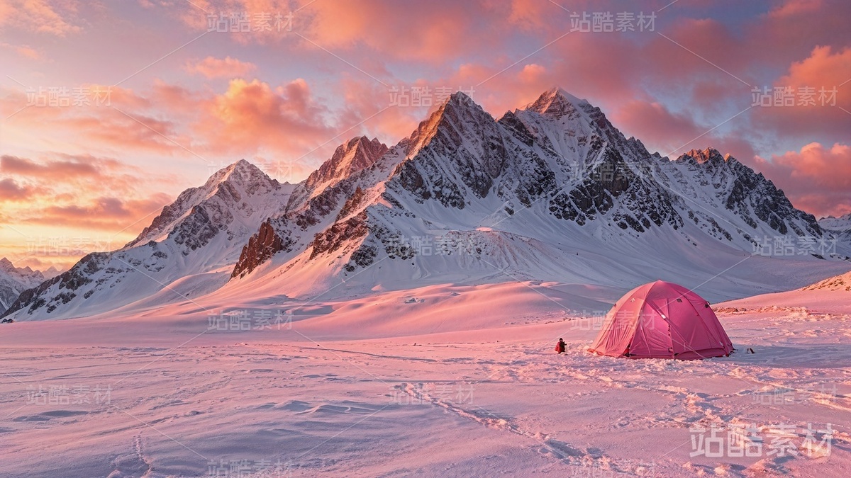 12張粉紅色調(diào)雪山高清圖片（免費(fèi)）（主預(yù)覽-3729） - 未分類 - 站酷設(shè)計(jì)師明原創(chuàng)素材 - 站酷ZCOOL