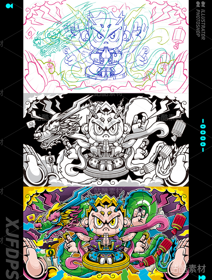 有龙则灵 | 关于龙的插画故事(主预览-3771) - 未分类 - 站酷设计师想减肥的胖鼠原创素材 - 站酷ZCOOL