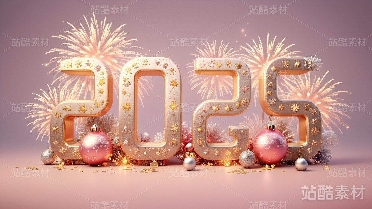8款璀璨烟花系列2025立体字(主预览-4735) - 未分类 - 站酷设计师明原创素材 - 站酷ZCOOL