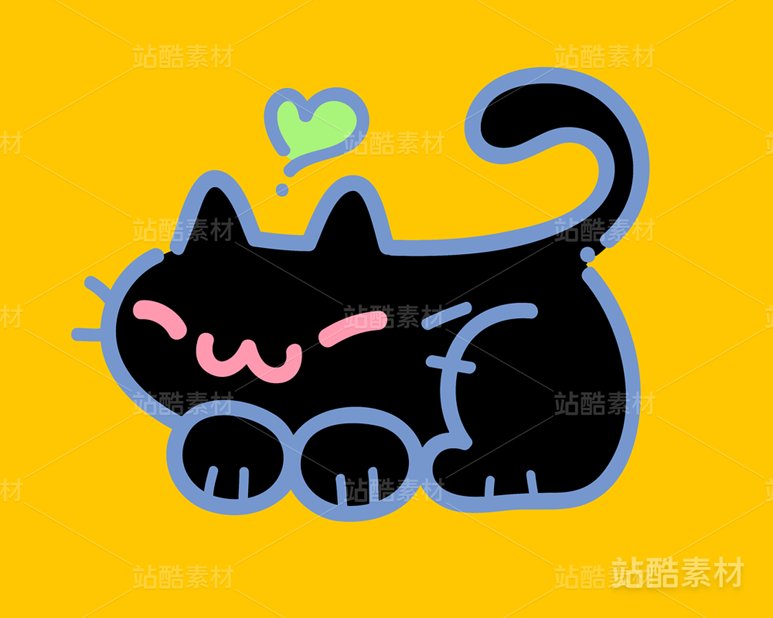 涂鸦小猫（主预览-4996） - 未分类 - 站酷设计师猫朵星球原创素材 - 站酷ZCOOL