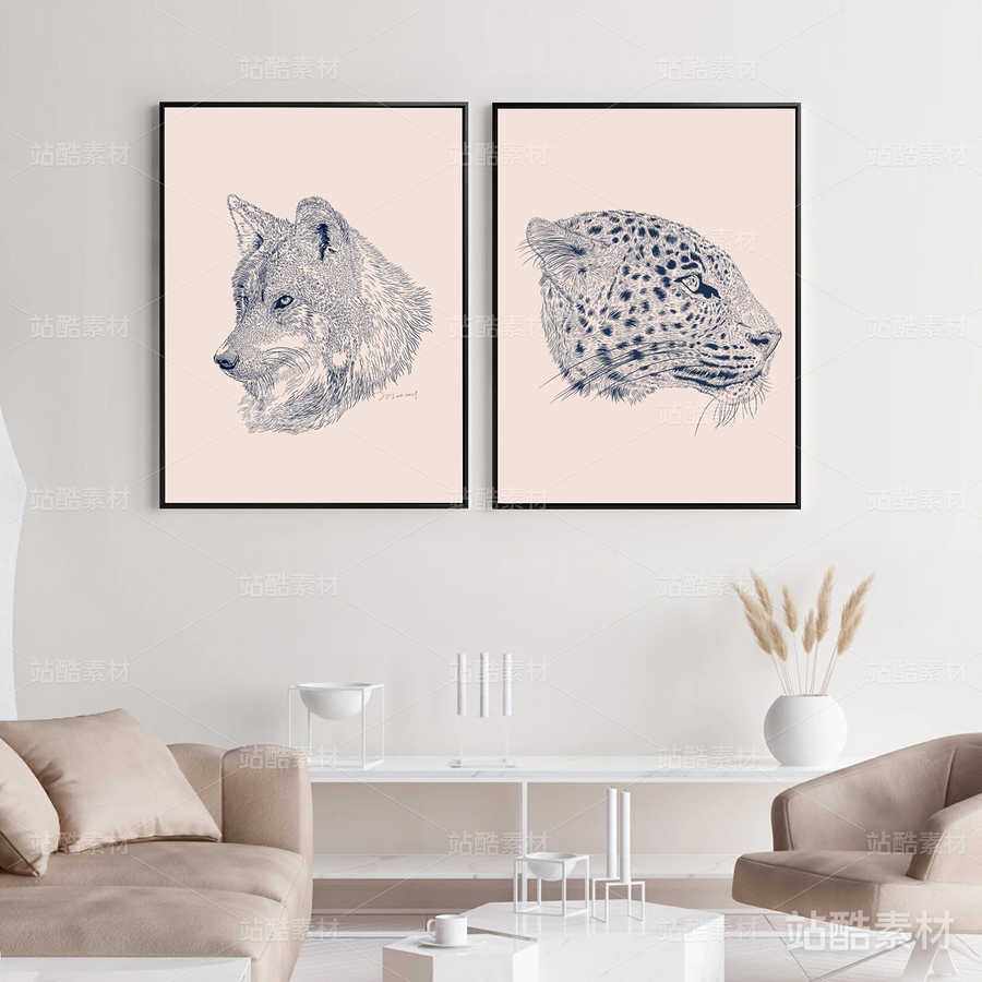 狼|野生動(dòng)物|手繪（主預(yù)覽-7749） - 未分類 - 站酷設(shè)計(jì)師卡爾藝術(shù)插畫原創(chuàng)素材 - 站酷ZCOOL