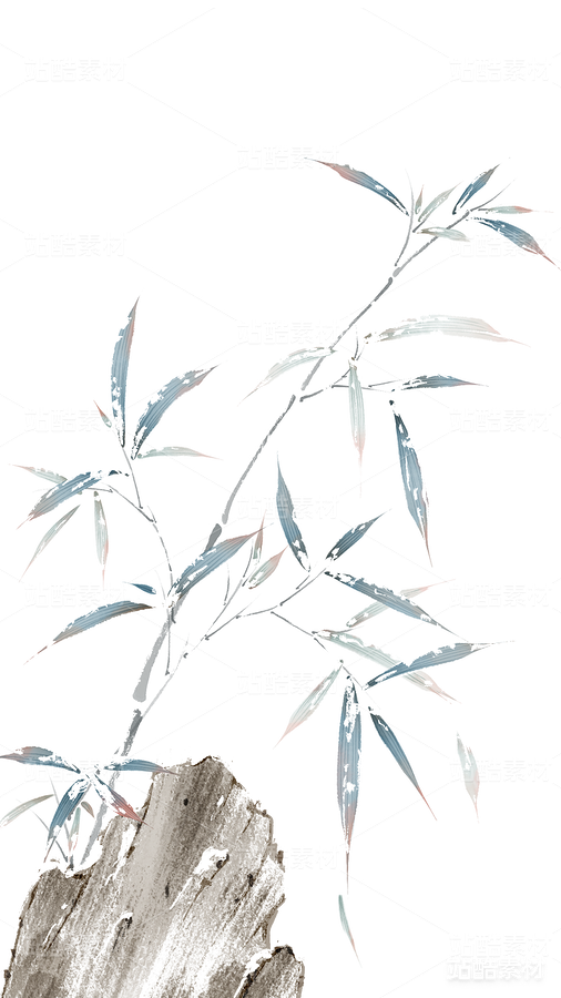 原创国风手绘水墨植物素材竹子（主预览-9507） - 未分类 - 站酷设计师画画的静思语原创素材 - 站酷ZCOOL