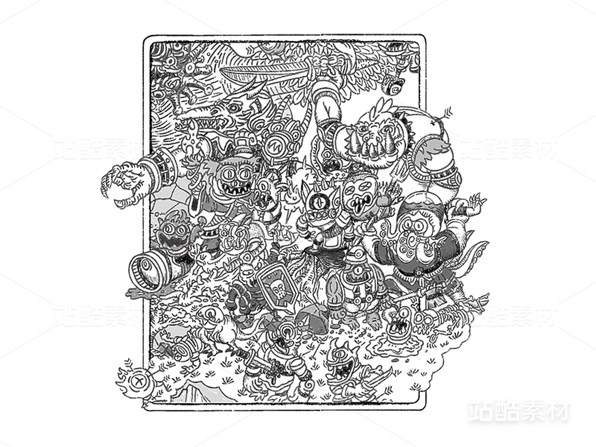 逸想世界-大树底下好乘凉(51)(主预览-11121) - 未分类 - 站酷设计师孑孓逸士原创素材 - 站酷ZCOOL