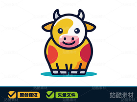 牛牛圖案 | 十二生肖文創(chuàng)卡通設(shè)計(jì)（導(dǎo)航-11306） - 未分類(lèi) - 站酷設(shè)計(jì)師心夢(mèng)創(chuàng)意原創(chuàng)素材 - 站酷ZCOOL