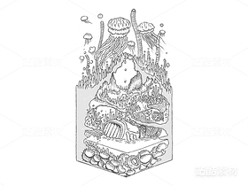 逸想世界-一组微缩小世界(53)(导航-11293) - 未分类 - 站酷设计师孑孓逸士原创素材 - 站酷ZCOOL