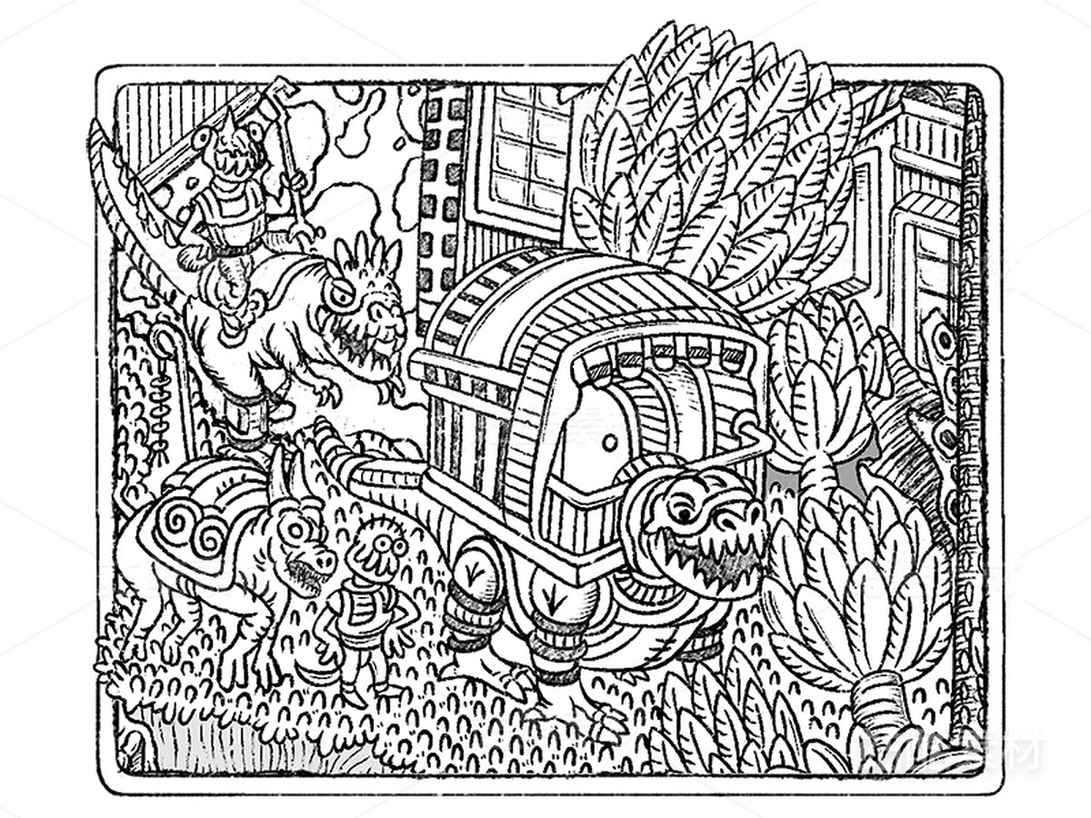 逸想世界-神秘的丛林世界(57)(主预览-11431) - 未分类 - 站酷设计师孑孓逸士原创素材 - 站酷ZCOOL