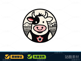 牛牛圖案 | 十二生肖文創(chuàng)卡通設(shè)計（導(dǎo)航-11554） - 未分類 - 站酷設(shè)計師心夢創(chuàng)意原創(chuàng)素材 - 站酷ZCOOL