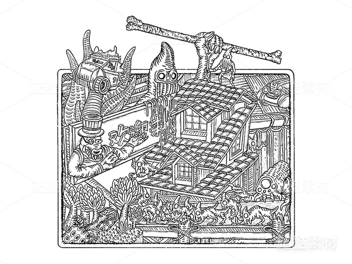 逸想世界-奇幻的丛林世界(59)(主预览-11648) - 未分类 - 站酷设计师孑孓逸士原创素材 - 站酷ZCOOL