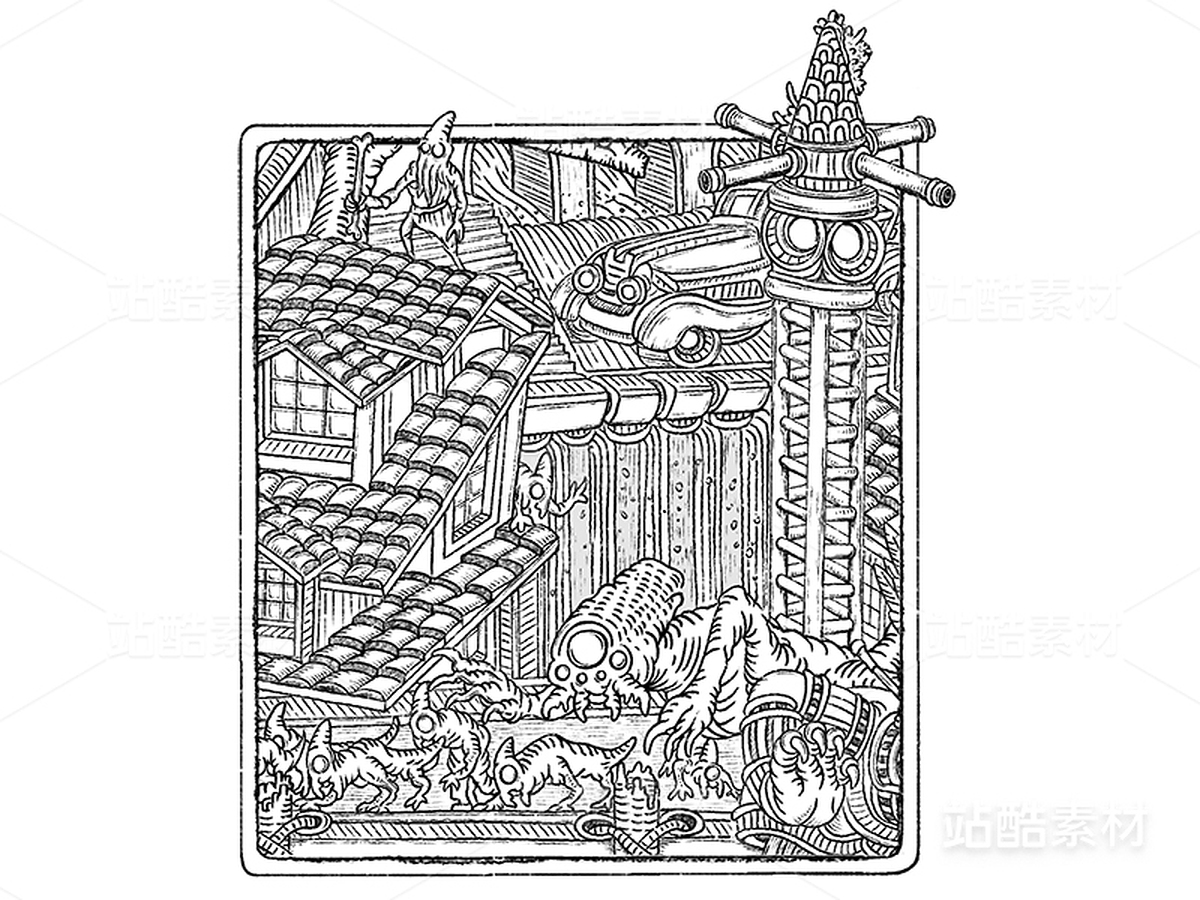 逸想世界-奇幻的丛林世界(59)(主预览-11649) - 未分类 - 站酷设计师孑孓逸士原创素材 - 站酷ZCOOL