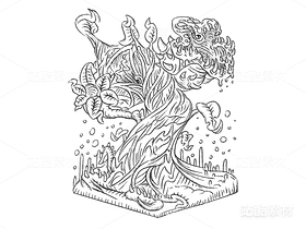 逸想世界-古树小世界(62)(导航-11786) - 未分类 - 站酷设计师孑孓逸士原创素材 - 站酷ZCOOL