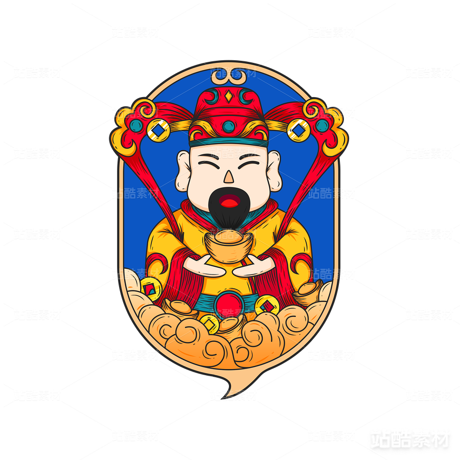 福祿壽喜春節(jié)元素插畫（主預(yù)覽-12123） - 未分類 - 站酷設(shè)計師404設(shè)計便利店原創(chuàng)素材 - 站酷ZCOOL