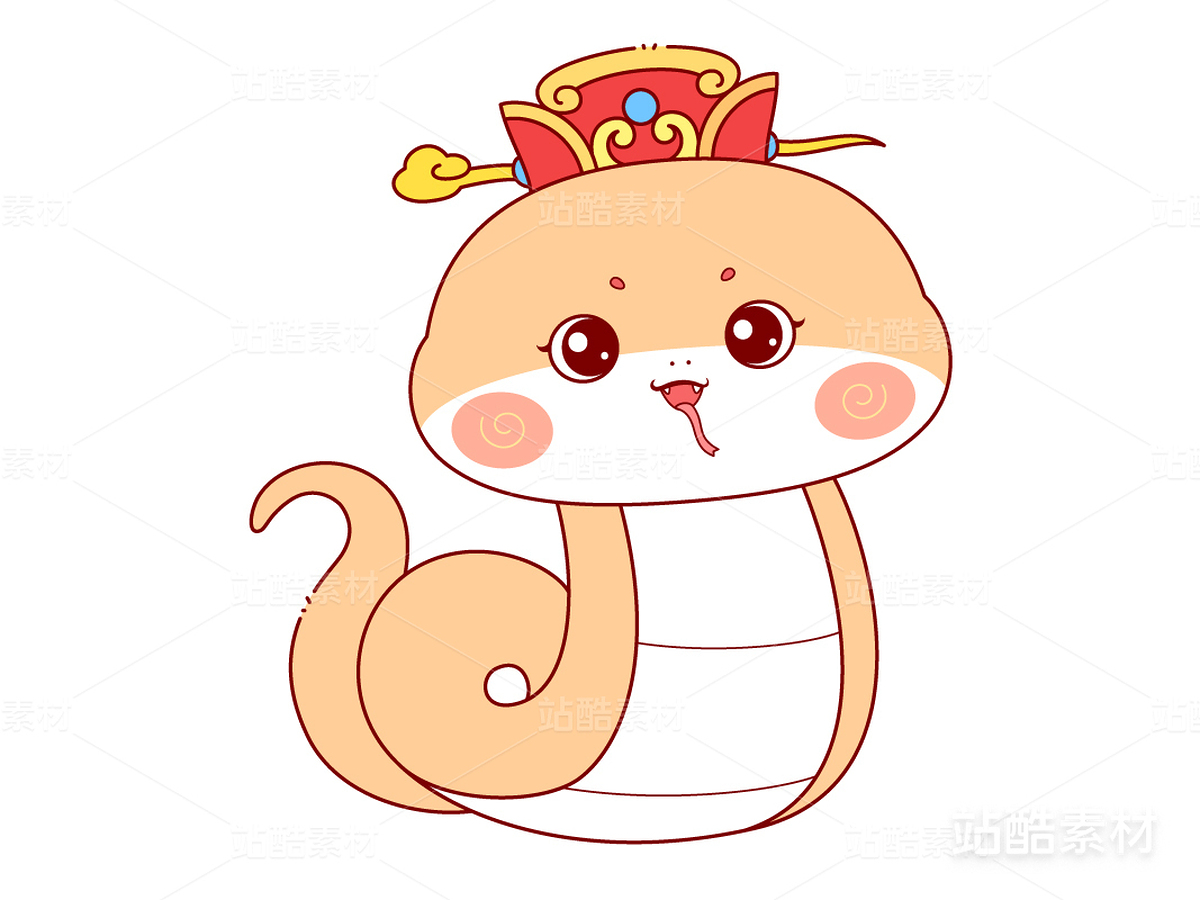 蛇年卡通蛇形象（主預覽-12227） - 未分類 - 站酷設計師H又又原創(chuàng)素材 - 站酷ZCOOL