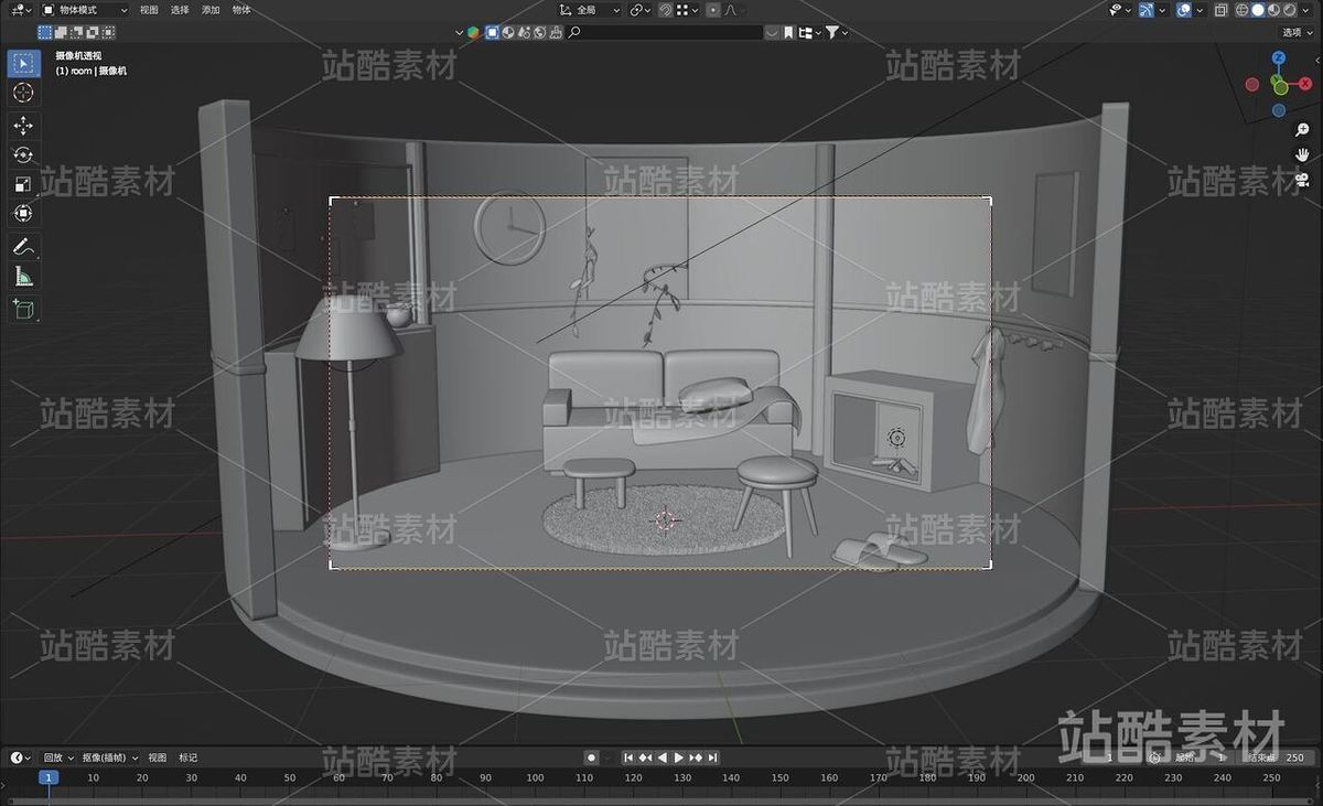 Blender圆形小房子小场景（主预览-14831） - 未分类 - 站酷设计师efar蒜原创素材 - 站酷ZCOOL