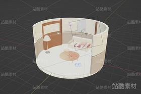 Blender圆形小房子小场景（导航-14833） - 未分类 - 站酷设计师efar蒜原创素材 - 站酷ZCOOL