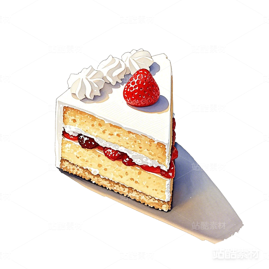 三角草莓奶油蛋糕水彩手繪美食素材（主預(yù)覽-16945） - 未分類 - 站酷設(shè)計師心夢創(chuàng)意原創(chuàng)素材 - 站酷ZCOOL