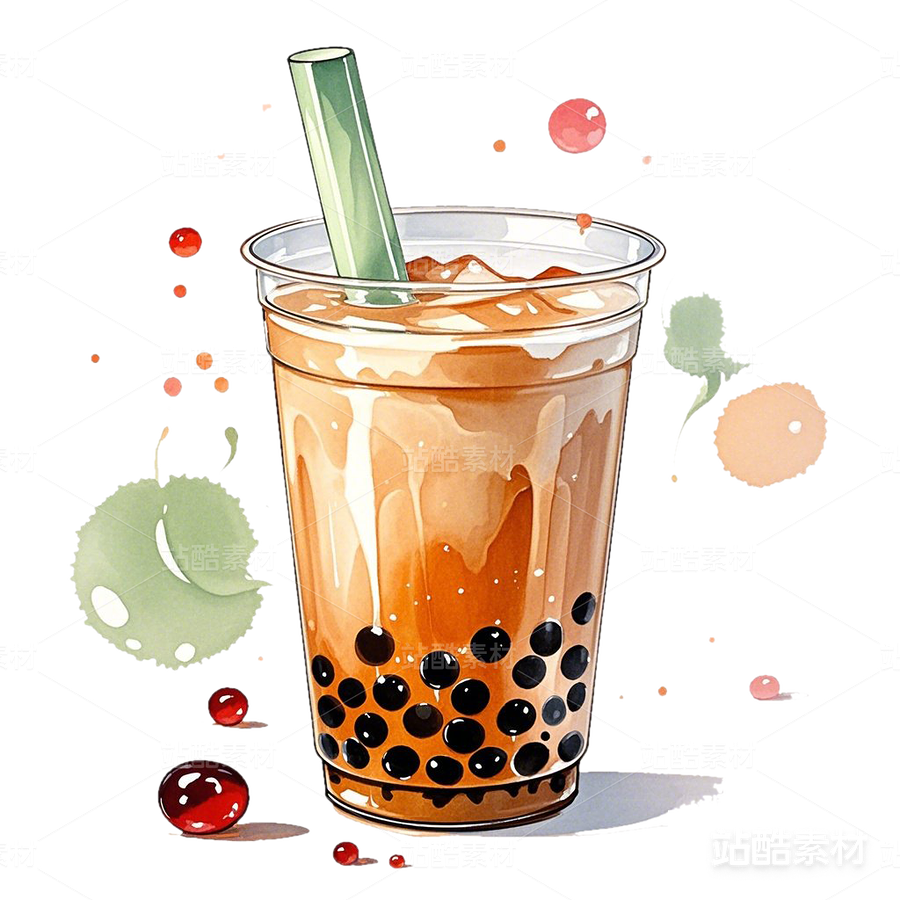 元素堆砌港式珍珠奶茶水彩手繪美食素材（主預(yù)覽-17055） - 未分類 - 站酷設(shè)計(jì)師心夢(mèng)創(chuàng)意原創(chuàng)素材 - 站酷ZCOOL