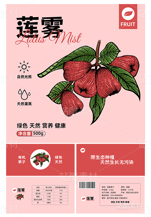 莲雾版画包装设计