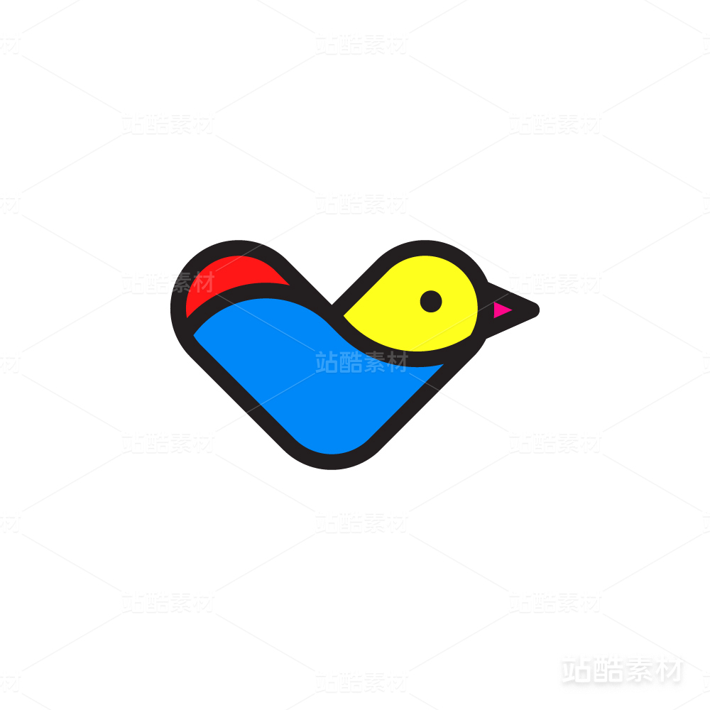 V鸟LOGO，动物LOGO，标志