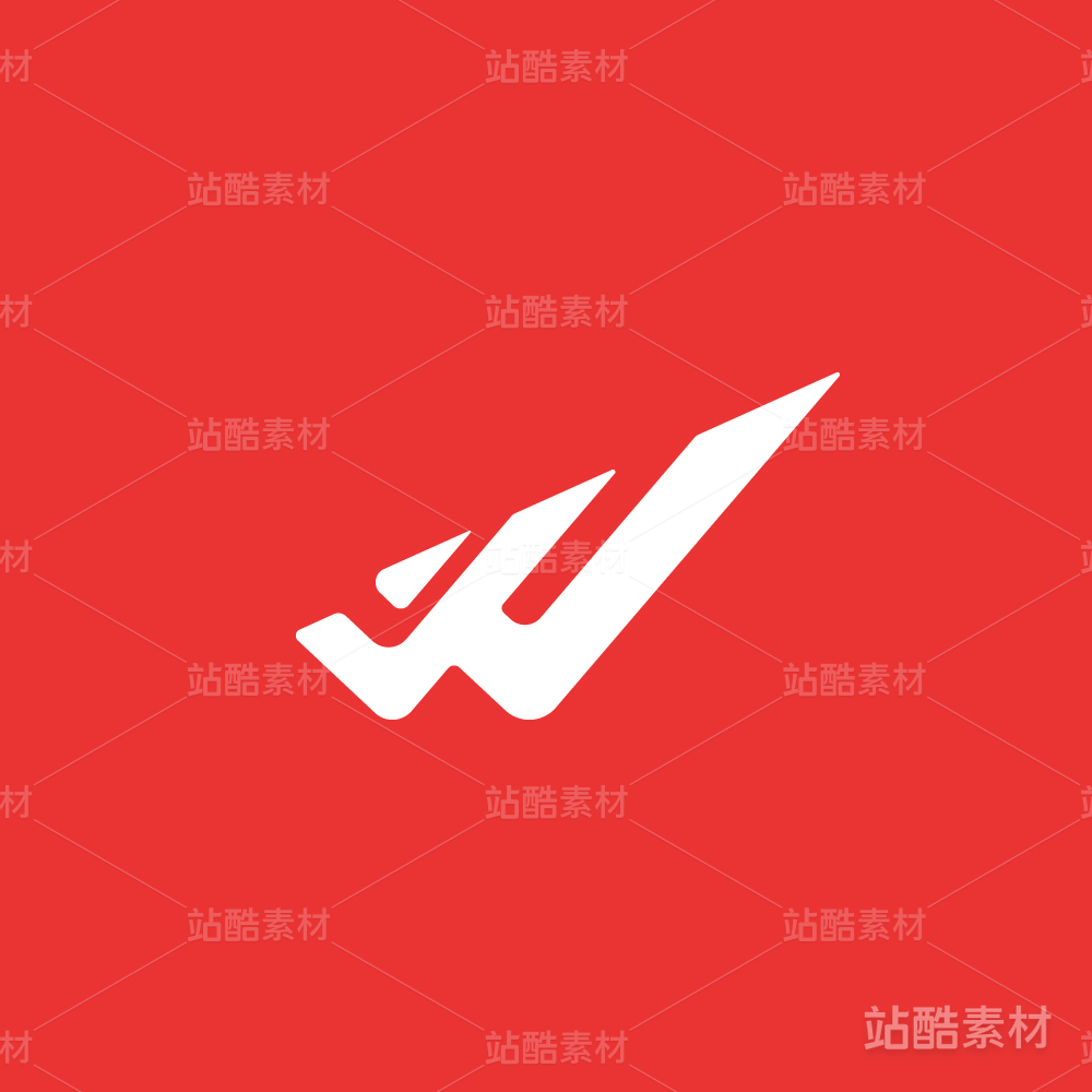W字母品牌logo，运动，健身，活动