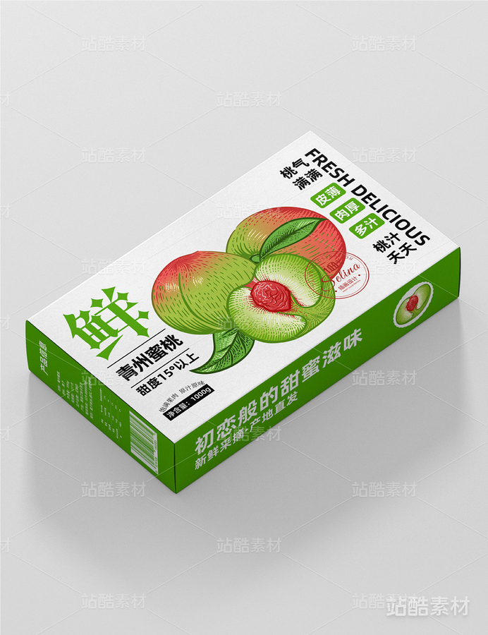 蜜桃版画包装设计（主预览-18470） - 未分类 - 站酷设计师瑟琳娜Selina原创素材 - 站酷ZCOOL