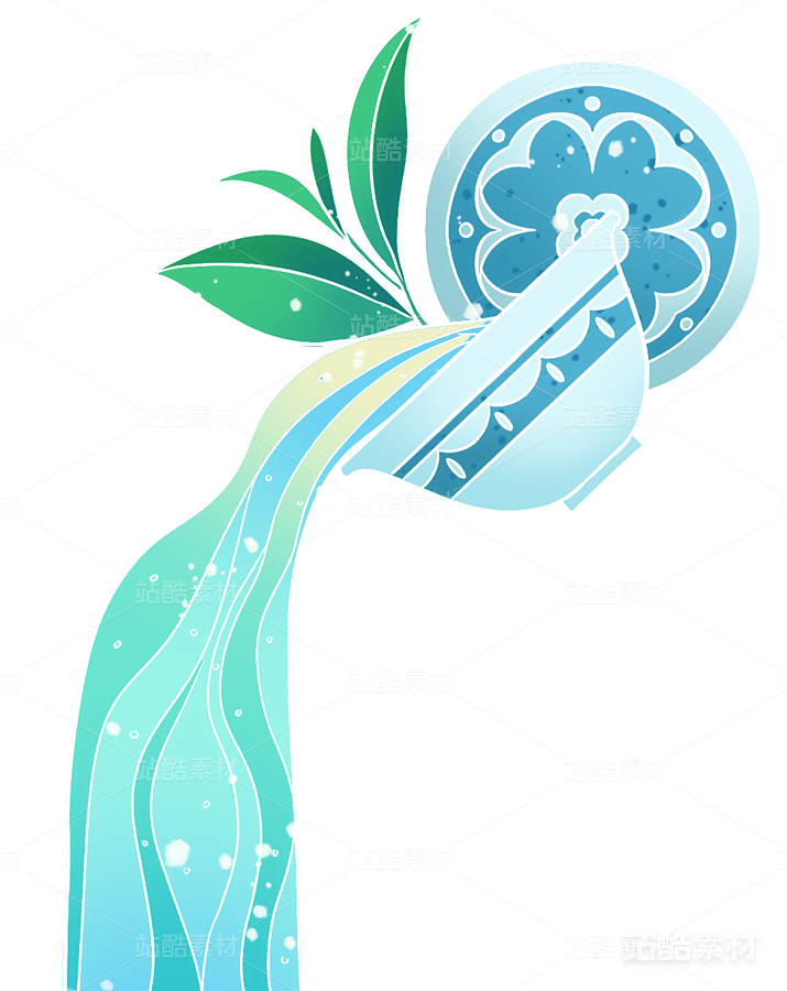 国潮风插画一碗绿茶（主预览-18956） - 未分类 - 站酷设计师SYF朝生原创素材 - 站酷ZCOOL